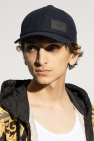 Emporio Armani NAVY BLUE Woolen cap with a visor