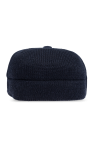 Emporio Armani NAVY BLUE Woolen cap with a visor