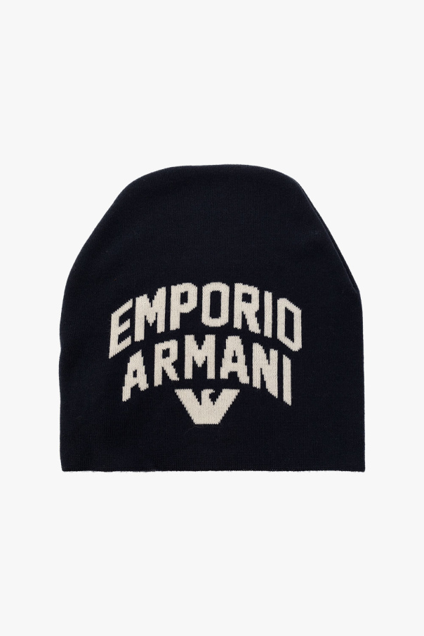 Emporio armani tuxedo Beanie with logo