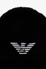 Emporio Armani BLACK Beanie with logo