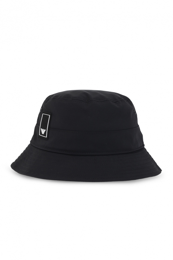 Emporio Armani Logo-patched bucket hat