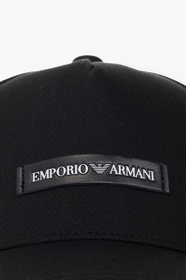 Emporio Armani Giorgio Armani Seidenkrawatte mit Jacquardmuster Blau