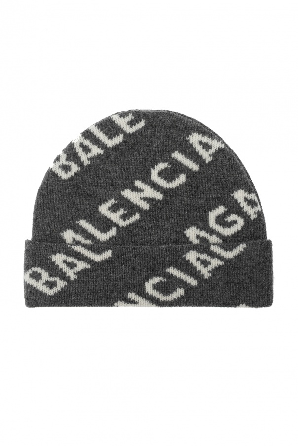 Balenciaga Wool hat with logo | Women's 
