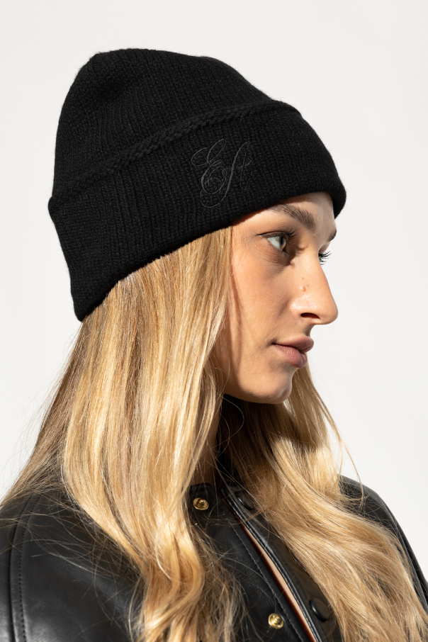 Emporio Armani Wool hat with embroidered logo