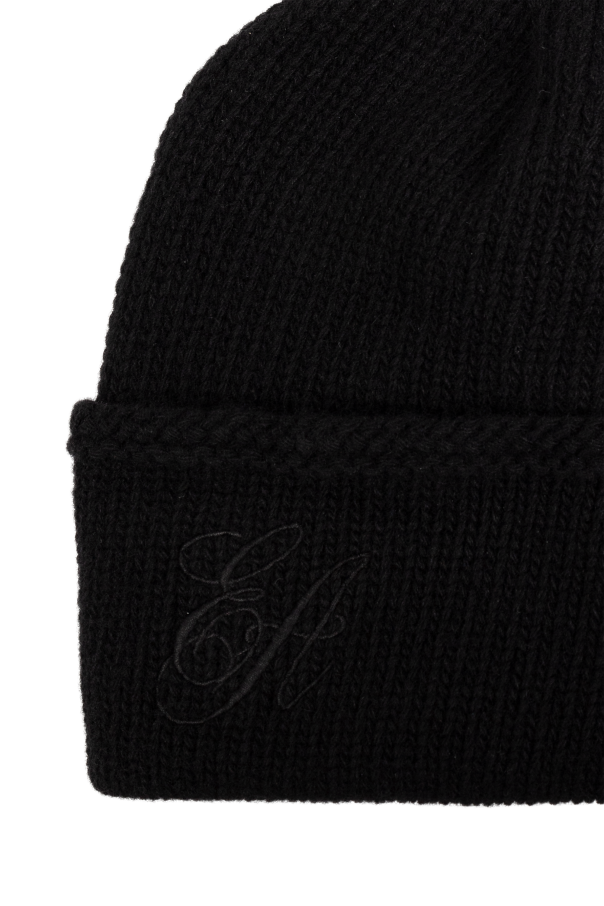 Emporio Armani Wool hat with embroidered logo