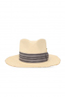 Patterned-Foulard Fedora hat