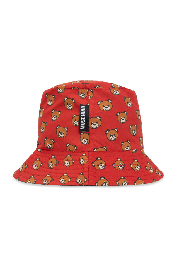 Moschino Bucket hat with teddy print