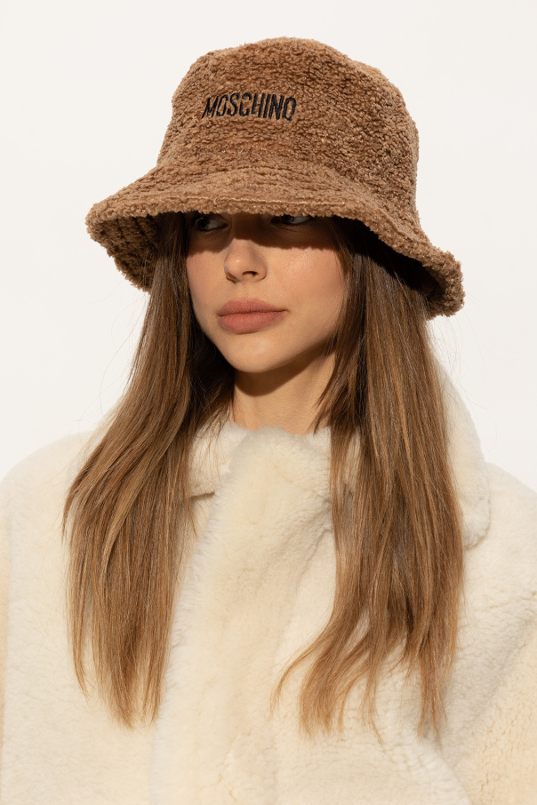 Moschino Faux-fur bucket hat