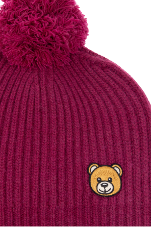 Moschino Beanie with teddy bear motif