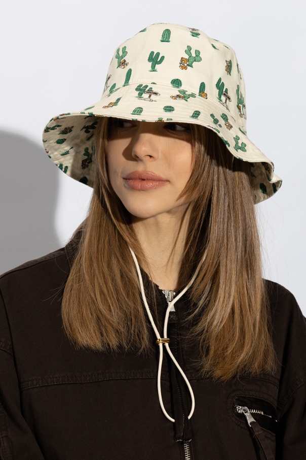 Moschino Printed bucket avis hat