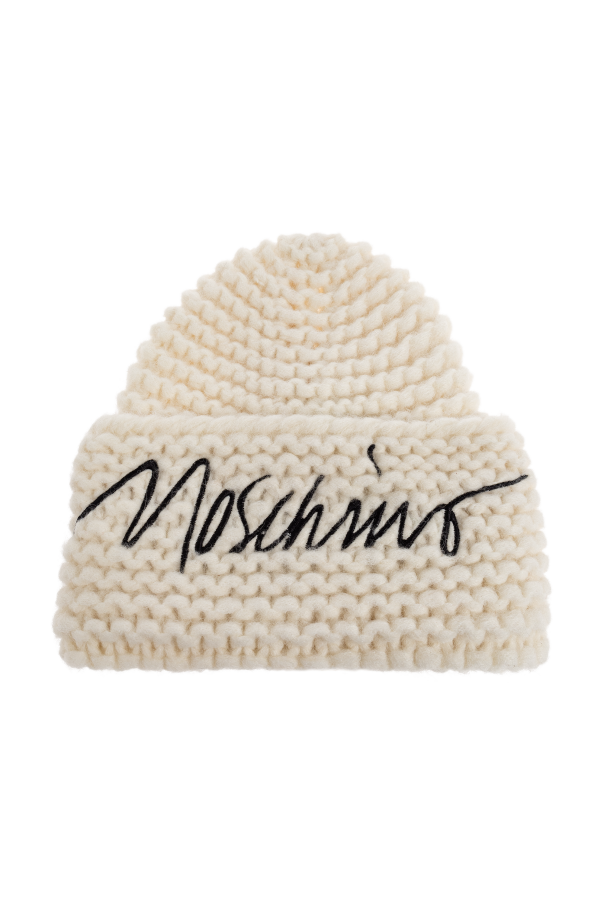 Moschino Mütze mit gesticktem Logo