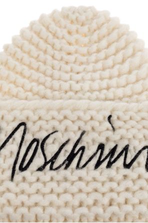 Moschino Mütze mit gesticktem Logo