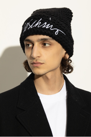 Moschino Mütze mit gesticktem Logo