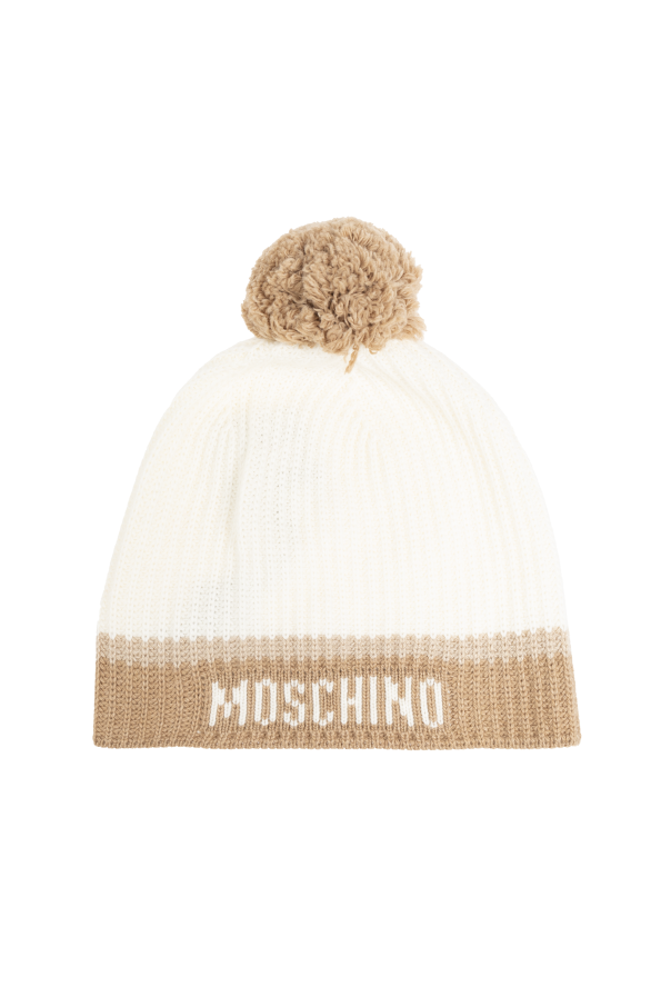 Moschino Czapka z pomponem