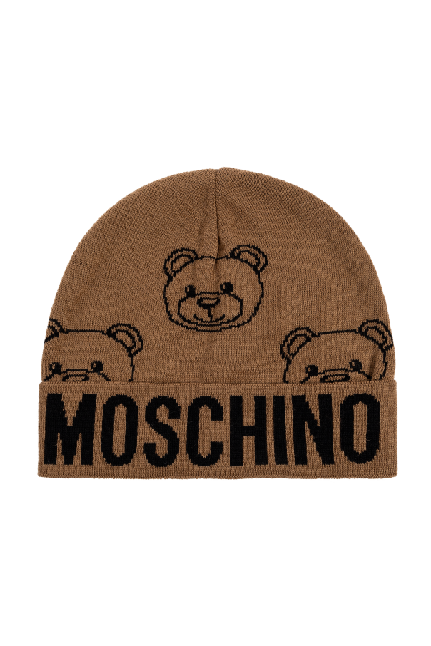 Cap with a distinctive bear motif od Moschino