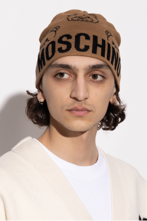 Moschino Mütze mit charakteristischem Bärenmotiv