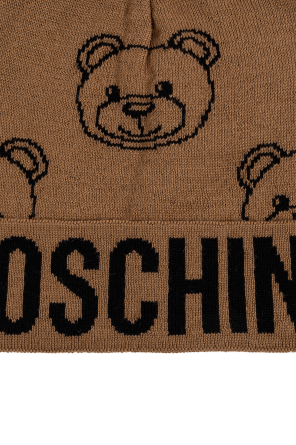 Moschino Mütze mit charakteristischem Bärenmotiv