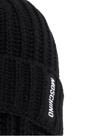 Moschino Sturmhaube mit Logo-Patch