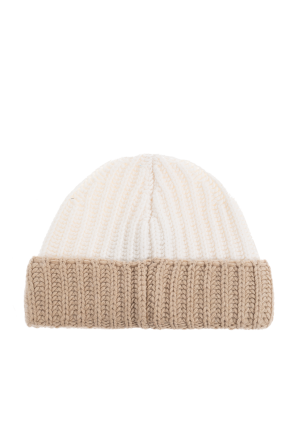Moschino Mütze mit Logo-Aufnäher