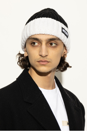 Moschino Mütze mit Logo-Patch