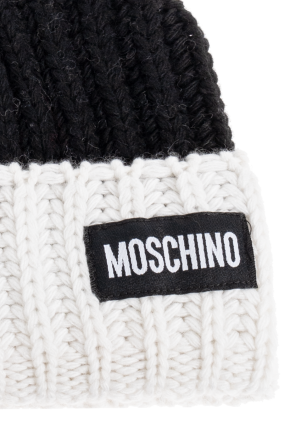 Moschino Mütze mit Logo-Patch