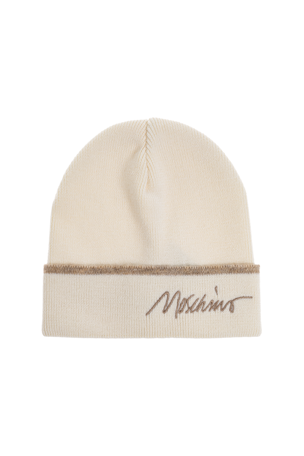 Wool beanie with logo od Moschino