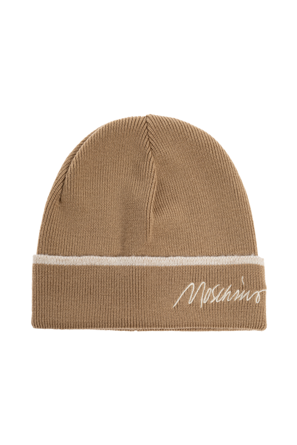 Wool beanie with logo od Moschino