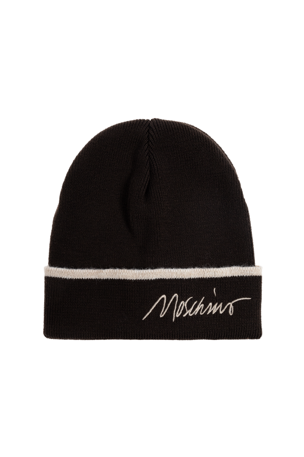 Wool beanie with logo od Moschino