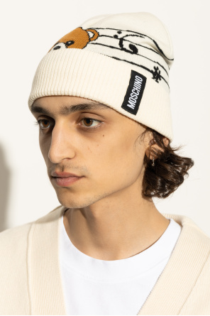 Moschino Mütze mit charakteristischem Bärenmotiv