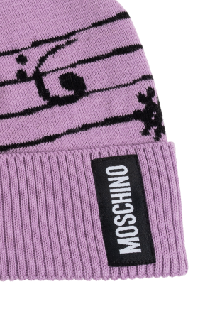 Moschino Mütze mit charakteristischem Bärenmotiv