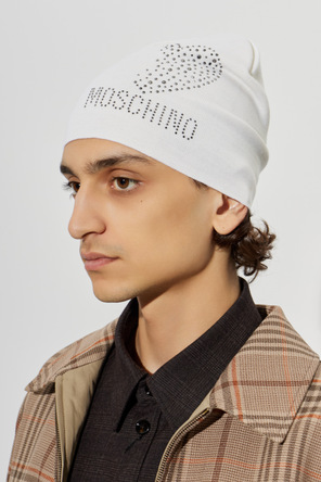 Moschino Wool hat with shimmering sequins