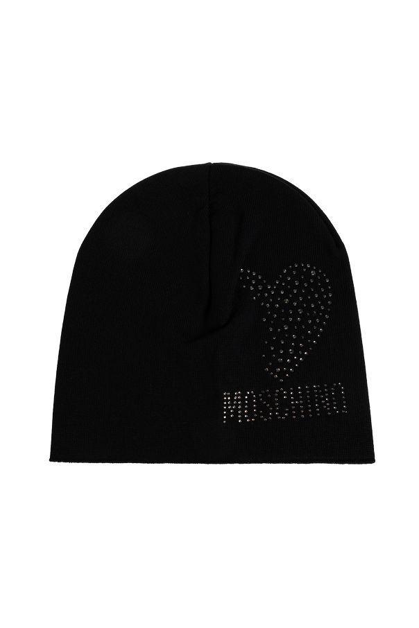 Woolen hat with shimmering sequins od Moschino