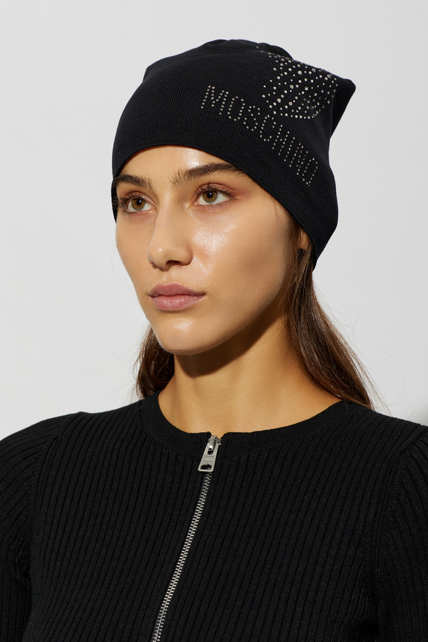 Moschino Woollen hat with shimmering sequins