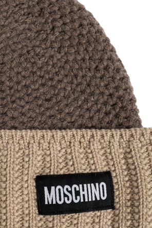 Moschino Шапка с нашивка с лого