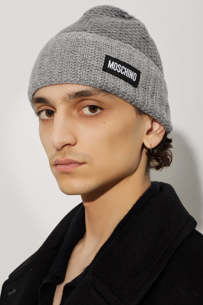 Moschino Шапка с нашивка с лого
