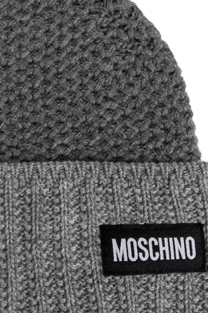 Moschino Шапка с нашивка с лого