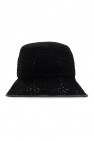 Gucci Piercing embellished boater straw Sox hat