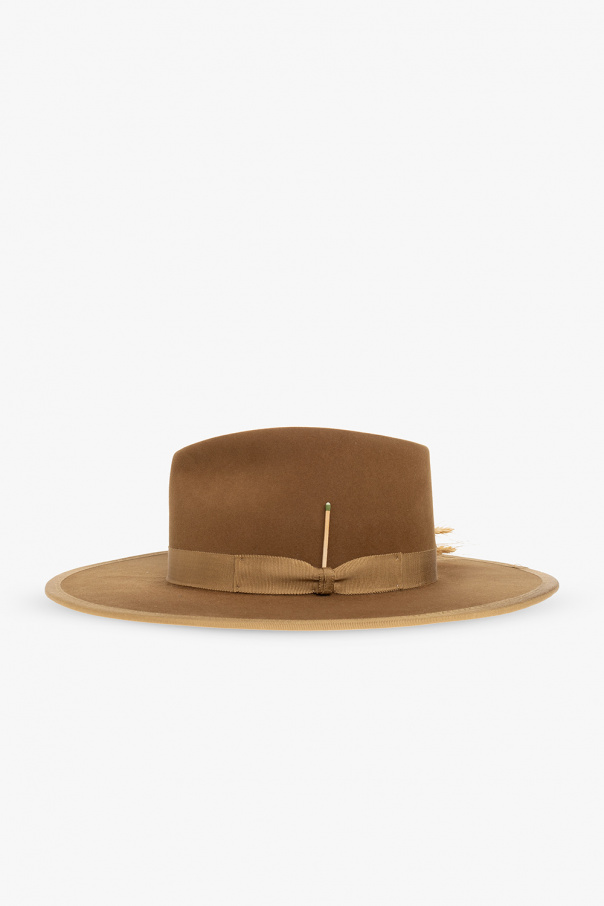 Nick Fouquet ‘Disfarmer’ fedora shoe-care hat