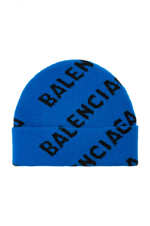 Balenciaga Wool beanie with logo