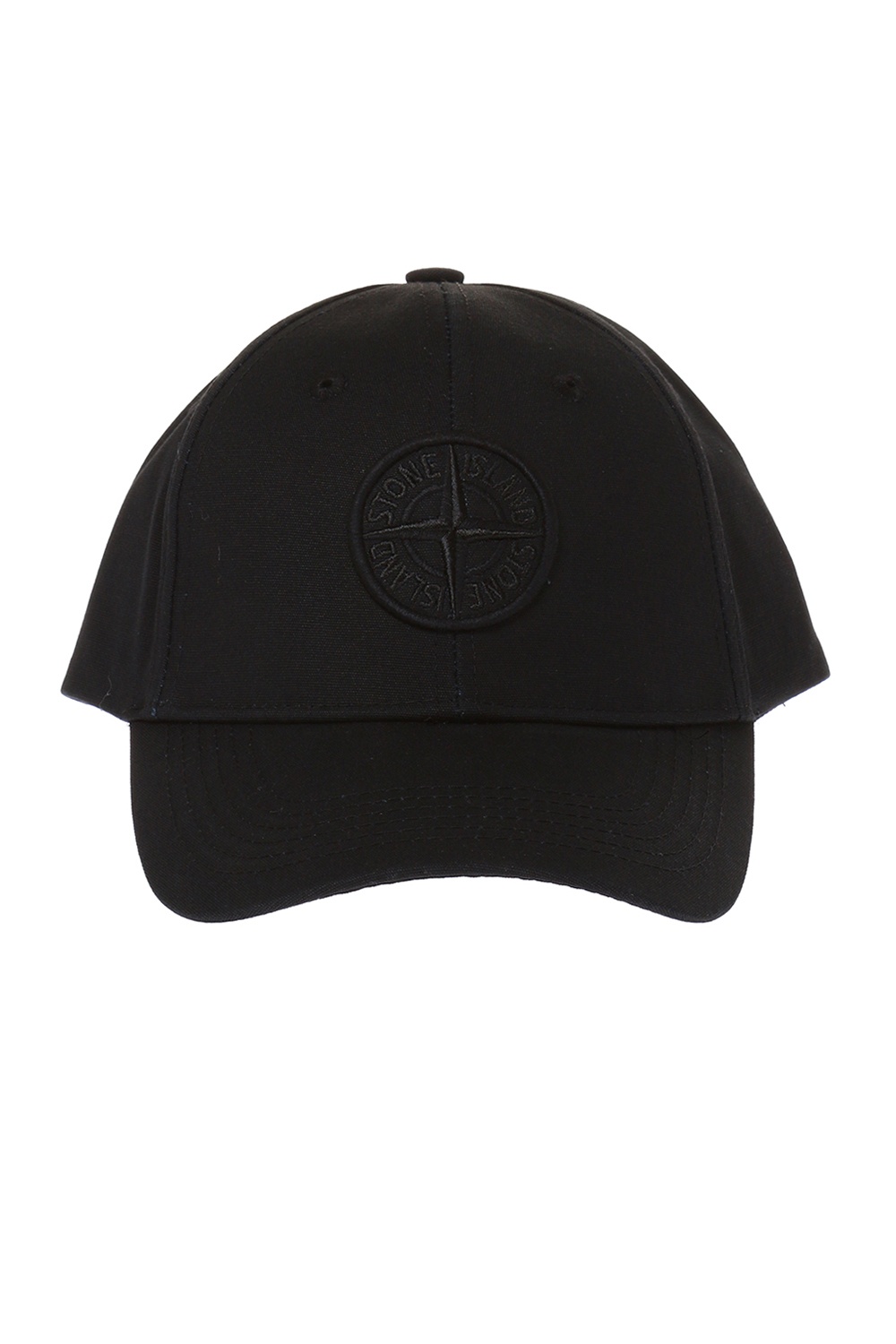 stone island baseball cap black