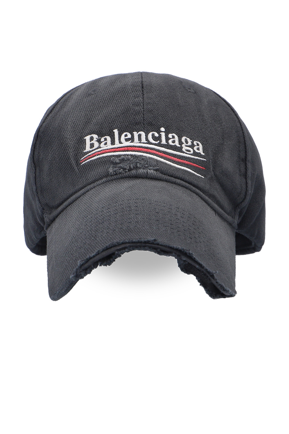 Balenciaga logo lettered cap sleeve top