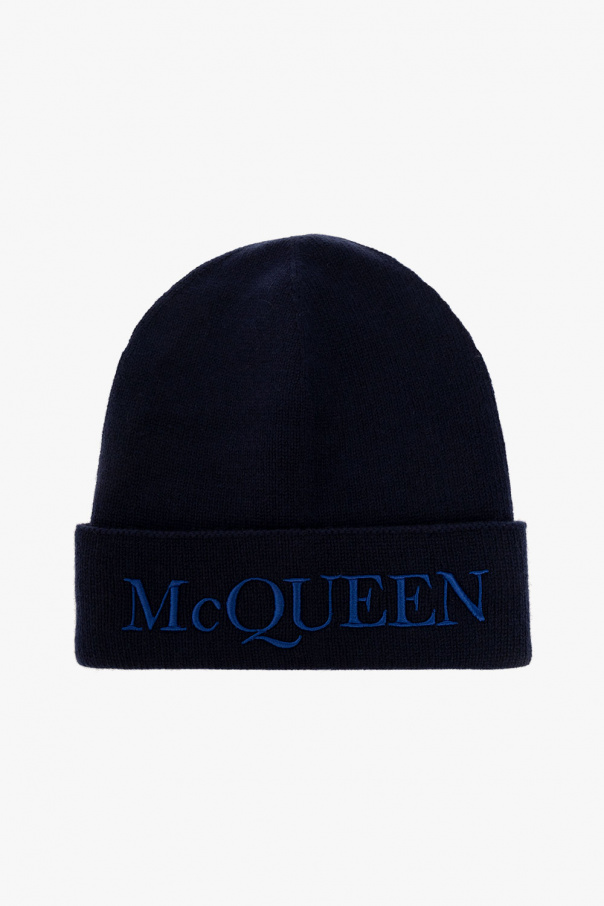 Alexander McQueen Kaszmirowa czapka