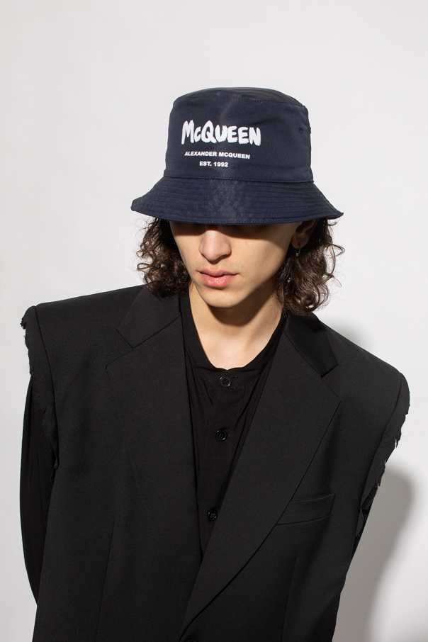 Alexander McQueen Bucket Tracksuit hat with logo