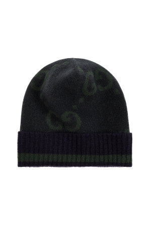 Kaszmirowa czapka z monogramem