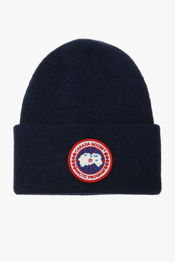 Wool hat with logo od Canada Goose