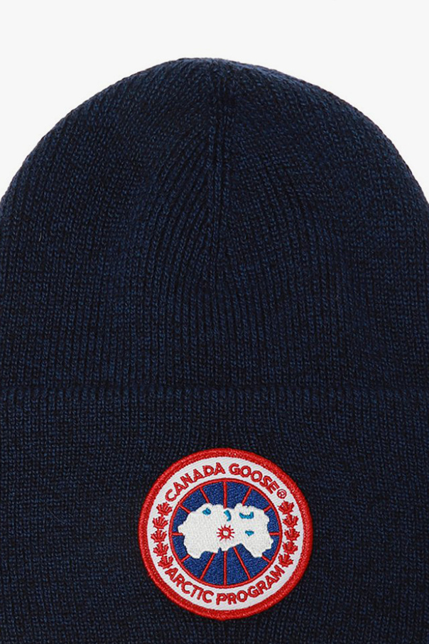 Canada Goose Wool onto hat with logo