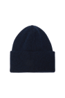 Canada Goose NAVY BLUE Wool hat with logo