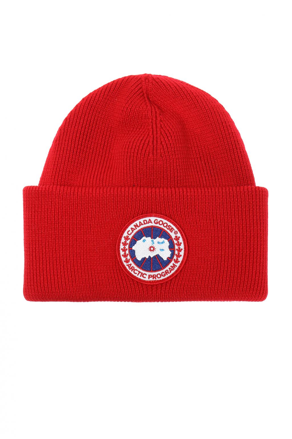 Canada Goose Wool hat with a logo