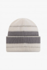 Canada Goose cream Beanie with logo