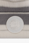 Canada Goose cream Beanie with logo